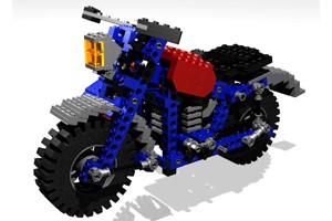 Lego 857 Motorcycle with Sidecar