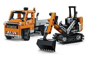 Lego 42060 Straßenbau-Fahrzeuge