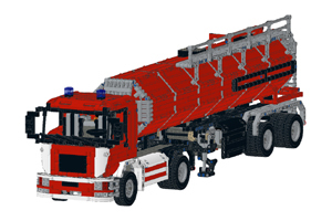 Lego M 1651 Feuerwehr Tankauflieger