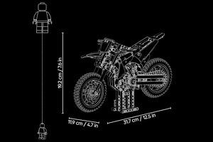 Lego 42238 Ducati Desmo450 MX Factory Motorrad