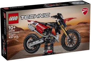 Lego 42238 Ducati Desmo450 MX Factory Motorrad