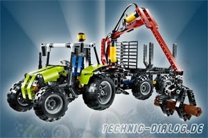 Lego 8049 Tractor with Log Loader